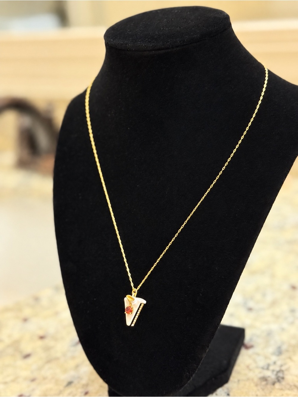 Pastry Shop Cake Pendant Necklace